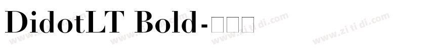 DidotLT Bold字体转换